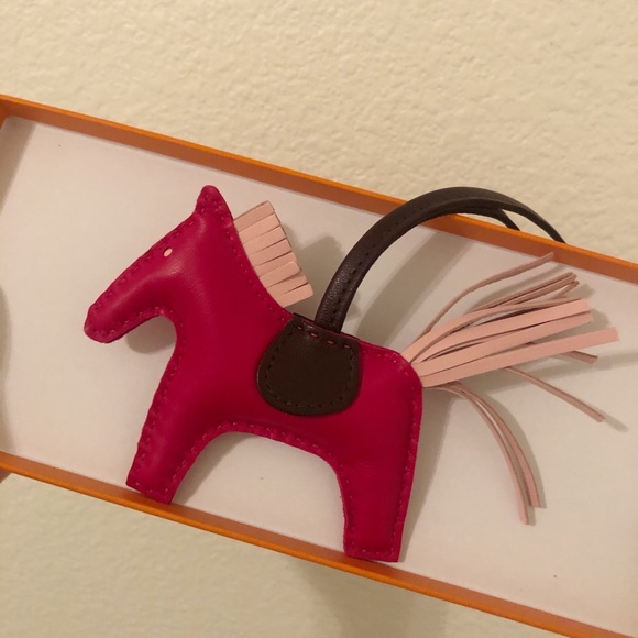 Hermes Milo Lambskin Rodeo Horse Bag Charm PM - Picture 3 of 3